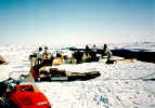 An open lead in the Arctic Ocean